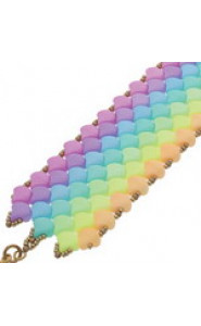 Free pattern Ginko Beads - Bracelet Bondeli Rainbow